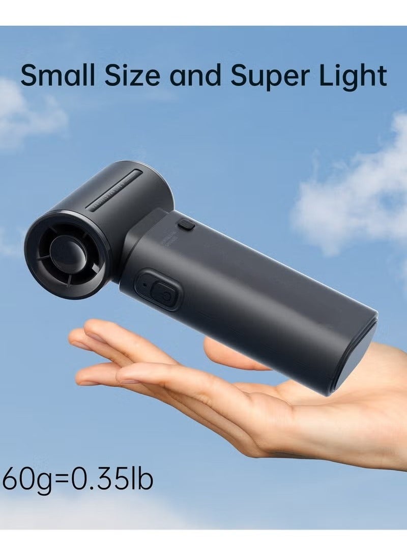 جيسيو لايف جيسو لايف اليف 9 مروحة محمولة باليد ، بمحرك تربو قوي ]بسرعات مختلفة من %1 الى %100[، سرعة عالية 40,000 دورة في الدقيقة ، ببطارية داخلية بسعة mAh5000 قابلة للشحن السريع ، المروحة متعددة الاستخدامات - Image 3