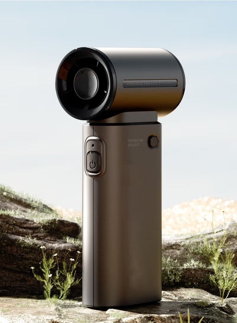 جيسيو لايف جيسو لايف اليف 9 مروحة محمولة باليد ، بمحرك تربو قوي ]بسرعات مختلفة من %1 الى %100[، سرعة عالية 40,000 دورة في الدقيقة ، ببطارية داخلية بسعة mAh5000 قابلة للشحن السريع ، المروحة متعددة الاستخدامات - Image 5