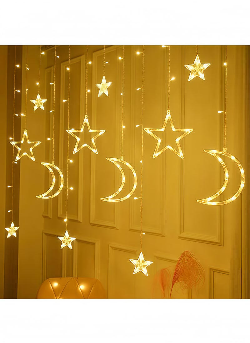 fantasize Ramadan Decorations Lights LED Stars And Moons Decorative Light Warm White 3meter  - Image 3