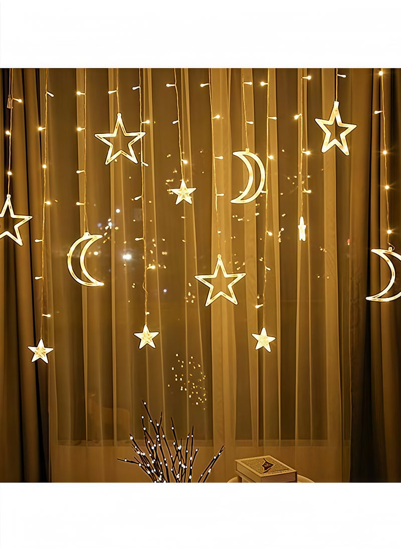 fantasize Ramadan Decorations Lights LED Stars And Moons Decorative Light Warm White 3meter  - Image 1