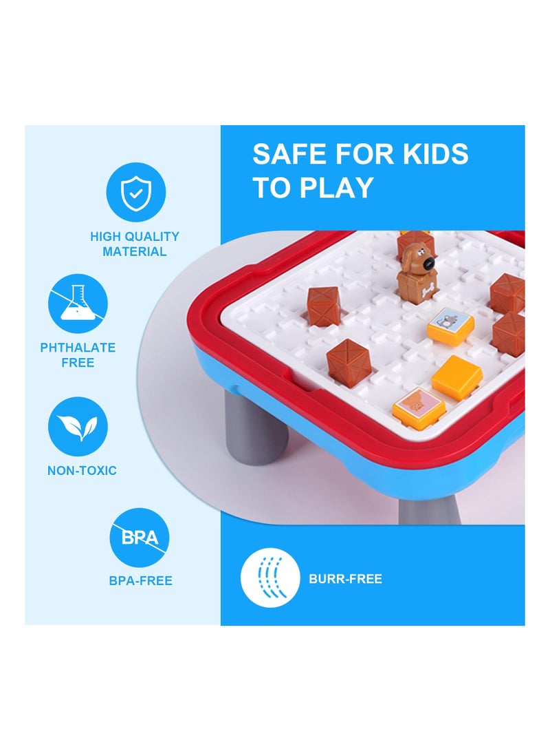 SOLARAE Classic Family Logic Strategy Game for Kids, Portable Educational Table Game for 1-4 Players, 3 Levels of Fun, Perfect Birthday Gift for Boys and Girls Ages 6 and Up. - Image 5