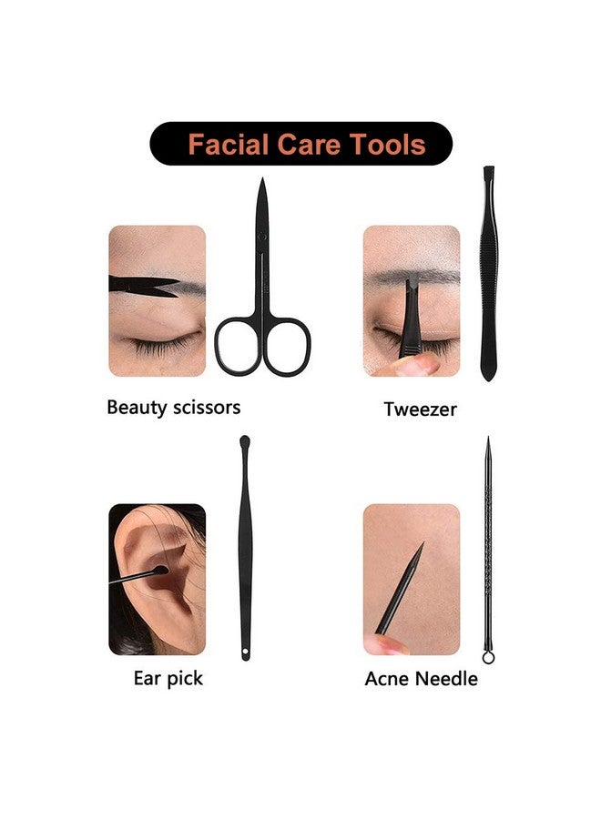 Felico Manicure Set Pedicure Kit Nail Clippers 16 In 1 Professional Grooming Kit Stainless Steel Toenail Tools With Luxurious Brown Leather Travel Case For Men Women Upgraded Version - Image 5