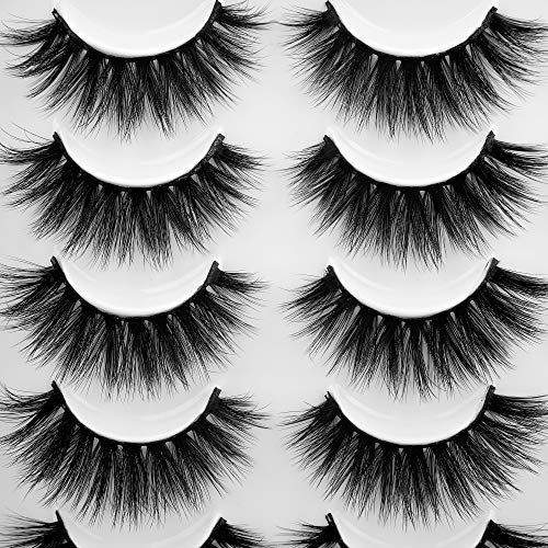Lanflower Fake Eyelashes Natural Look Dramatic 3D Lashes Pack Faux Mink 20 Pairs 4 Styles - Image 5