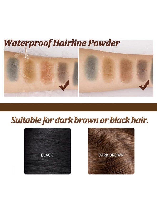eAmaze Hair Liner Concealer Shadow Powder, 12G (Dark Brown) Hairliner Powder For Quick Cover Grey Hair For Thinning Grey Hairline - Long Lasting With Mirror & Puff (Dark Brown) - Image 5