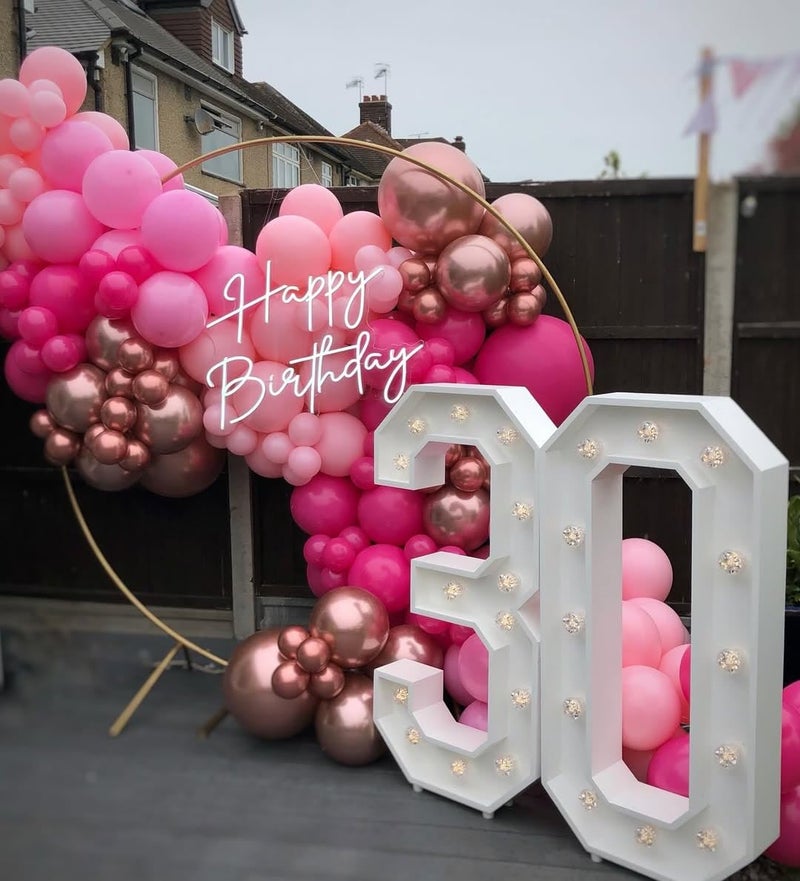 ADOINBY Pink Balloon Arch Kit, 152Pcs Hot Pink Metallic Pink Shades of Pink and Confetti Balloon Garland kit, Different Size Balloons for Girl Birthday Baby Shower Princess Wedding Party Decorations - Image 5