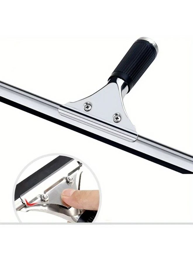 ممسحة نوافذ ثقيلة 40 سم بشفرة معدنية أداة تنظيف خالية من الخطوط - Image 2