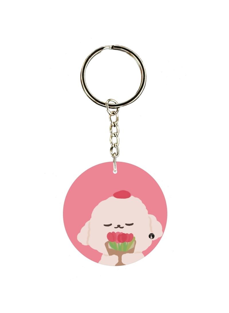 Printed Single Sided Keychain