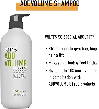 KMS Add Volume Shampoo for All Hair Types 750ml - Image 3