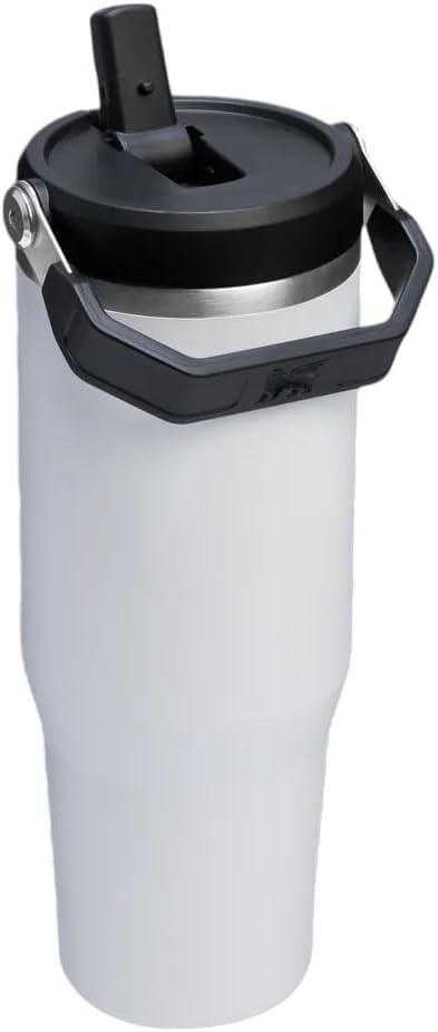 Stanley IceFlow GO 890ml/30oz Flip Straw Water Bottle - Chalk - Image 2