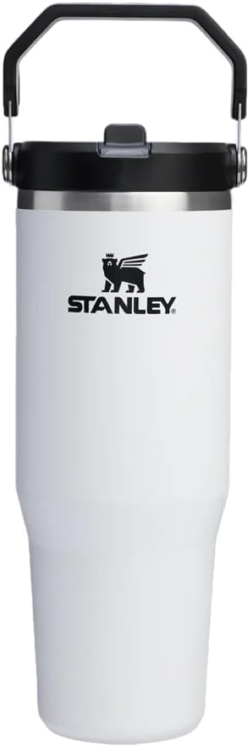 Stanley IceFlow GO 890ml/30oz Flip Straw Water Bottle - Chalk - Image 1