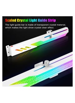 SYOSI Graphics Card GPU Support Bracket, 5V 3Pin ARGB Dual Interface & Small 4Pin Interface RGB Video Card Holder, 2 PCIE Slots Easy Installation GPU Bracket for 99% Cases  - Image 2