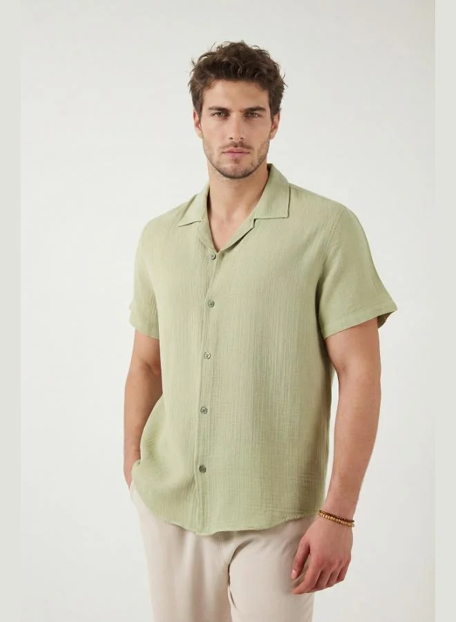 Buratti  Buratti Cotton Regular Fit Classic Collar Short Sleeve Shirt Men's SHIRT CF26S125404 for Men | Best Price UAE