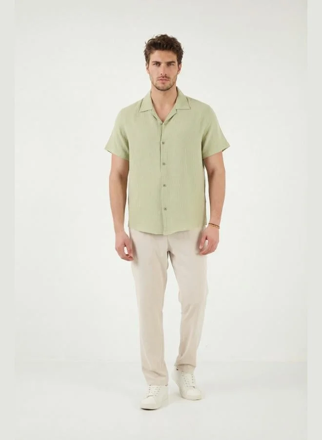 Buratti  Buratti Cotton Regular Fit Classic Collar Short Sleeve Shirt Men's SHIRT CF26S125404 for Men | Best Price UAE