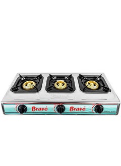 Bravo Gas Stove 3 burners Stainless Steel - pzsku/ZF21AA1EBEBEA03282D84Z/45/_/1740580787/580bdb1b-f968-4028-8028-5e82bac2e60a