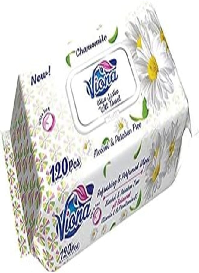 viona Viona Camomile Wet Wipes (120 Pieces) 