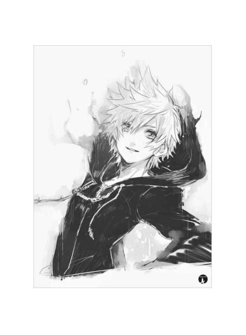 RKN The Video Game Kingdo Hearts Printed Mousepad Black/White