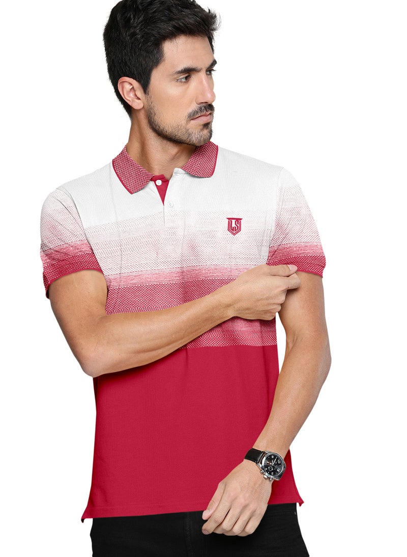 Men’s Cotton Rich Polo T-shirt in Stripes - pzsku/ZF21ABB8424D09F5F4585Z/45/_/1679405624/93333aa8-9231-453e-90c0-24c119c732c2