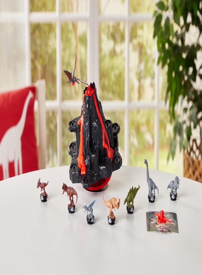 EPOCH Games Jurassic World Shaky Volcano - Action-Packed Tabletop Dinosaur Game for Ages 5+ - Image 2