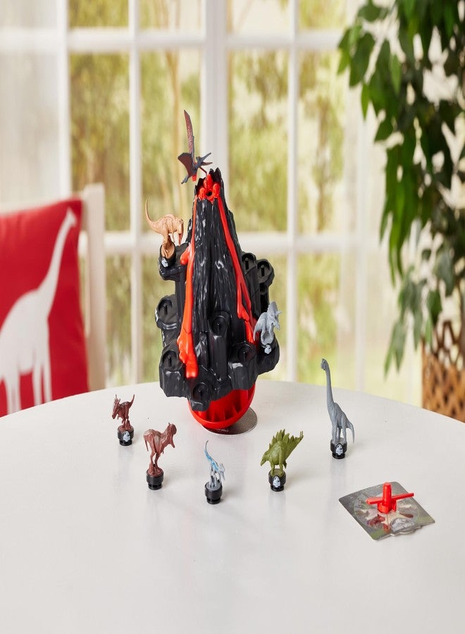 EPOCH Games Jurassic World Shaky Volcano - Action-Packed Tabletop Dinosaur Game for Ages 5+ - Image 3