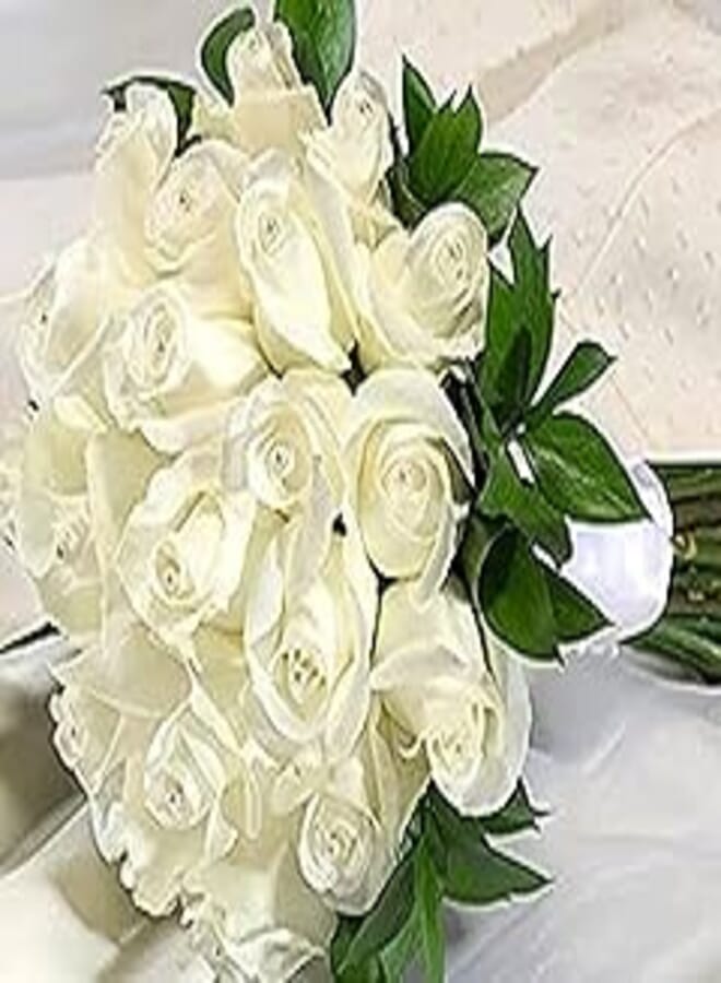 OR Artificial White Wedding flowers