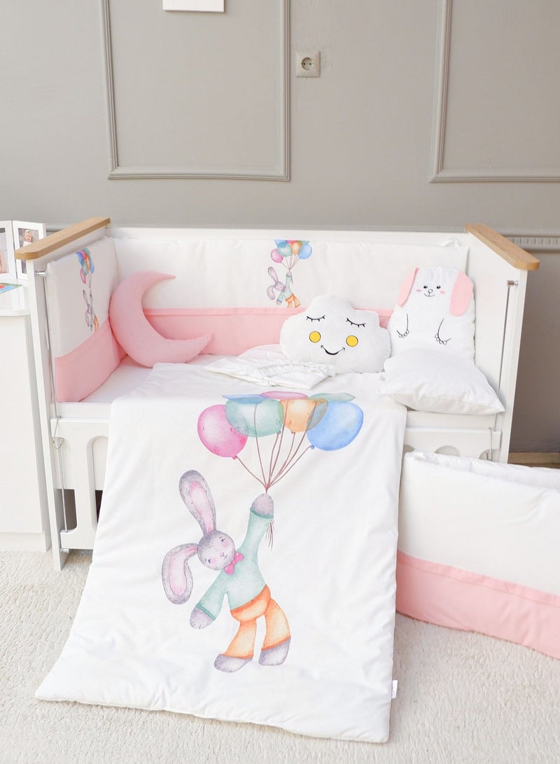 FUN MOMENT 3 Side Guardrails for Baby Bed with Quilt, Pillows and Sheet - Image 1
