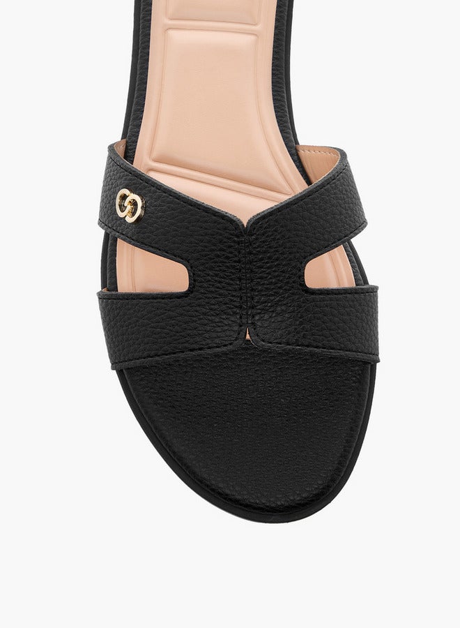 Celeste Women's Textured Slip-On Flat Sandals  - Image 4