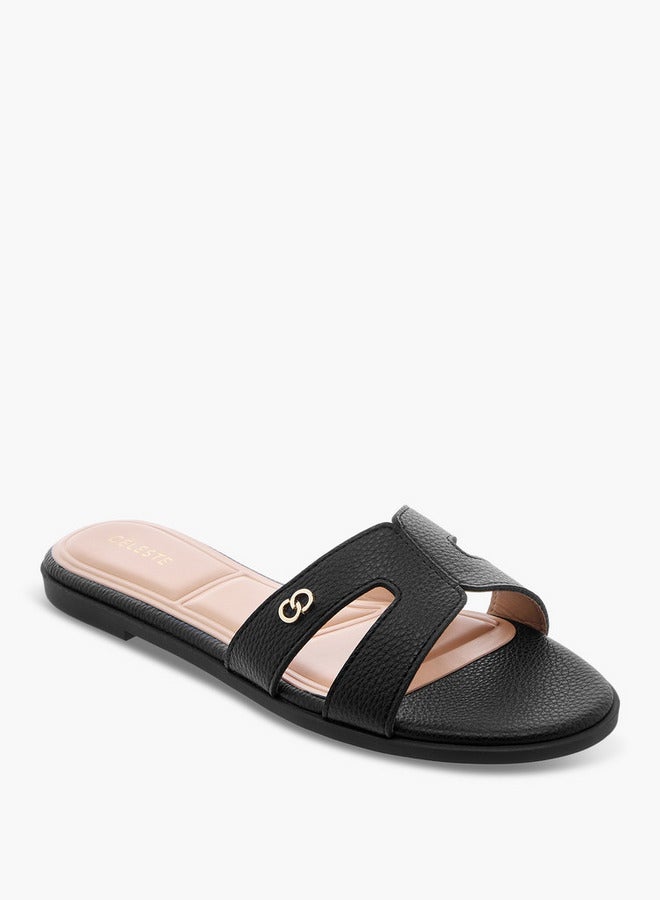 Celeste Women's Textured Slip-On Flat Sandals  - Image 2