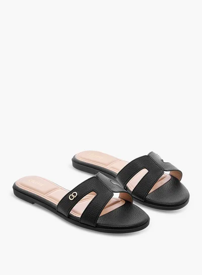 Celeste Women's Textured Slip-On Flat Sandals