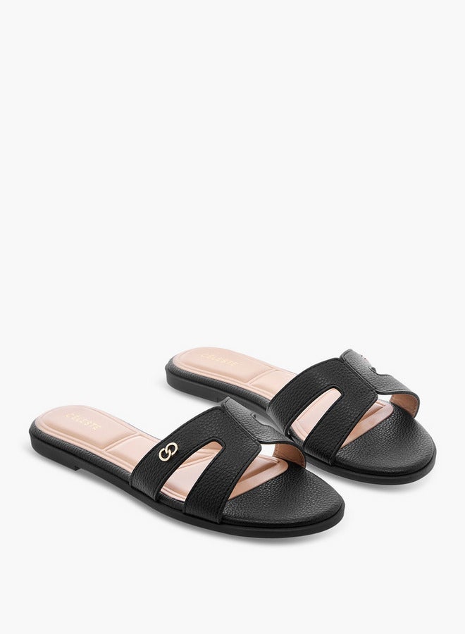 Celeste Women's Textured Slip-On Flat Sandals  - Image 1