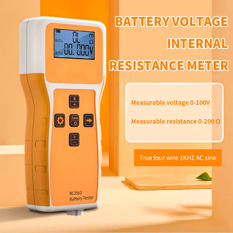 Battery Tester, High Precision Battery Internal Resistance Detector with LCD Display, Battery Tester for Battery Maintenance DIY Detection - Image 5