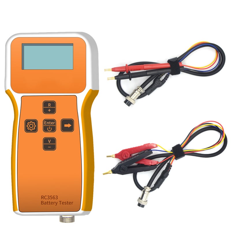 Battery Tester, High Precision Battery Internal Resistance Detector with LCD Display, Battery Tester for Battery Maintenance DIY Detection - Image 1