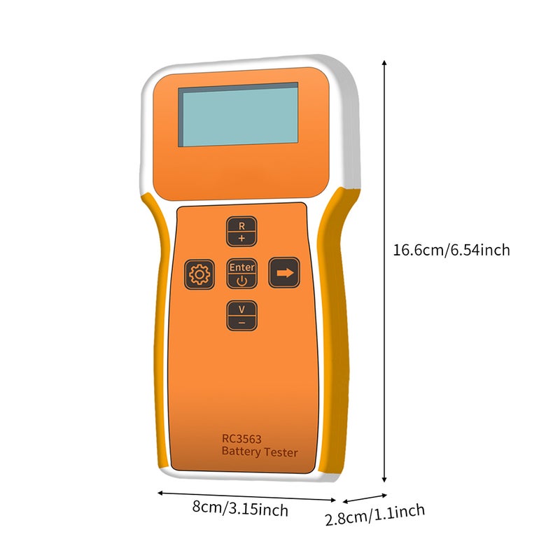Battery Tester, High Precision Battery Internal Resistance Detector with LCD Display, Battery Tester for Battery Maintenance DIY Detection - Image 3