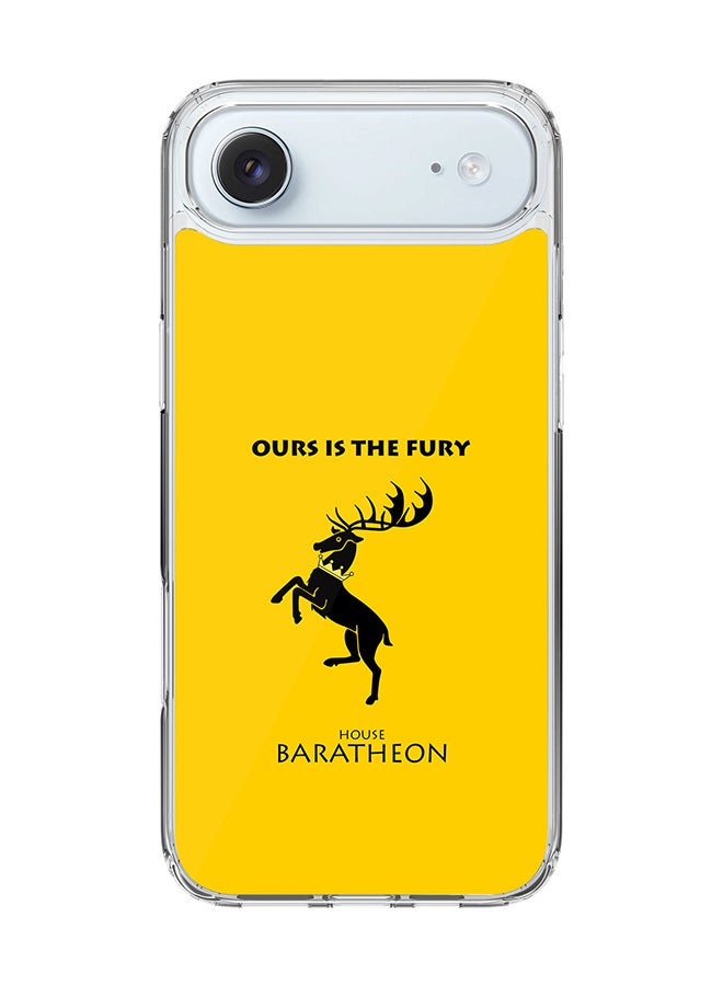 Stylizedd Classic Clear MagSafe Case for iPhone 17 Air , Hybrid Soft Case Flexible Edges Anti Drop TPU PC Gel Thin Transparent Cover [ Designed for iPhone 17 Air ] - GOT House Baratheon