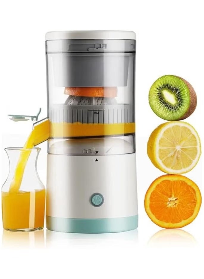 Electric Citrus Juicer – Compact USB Rechargeable Hands-Free Juicer for Oranges, Lemons & Limes | One-Touch Operation | Portable, Easy to Clean, Ideal for Home, Office & Travel