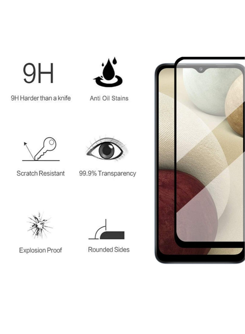 ELTRAZONE Samsung Galaxy A12 / A32 5G Screen Protector Glass Full Glue Tempered Screen Guard Anti-Fingerprints Shatter-Resistant(4 Pack) - Image 3