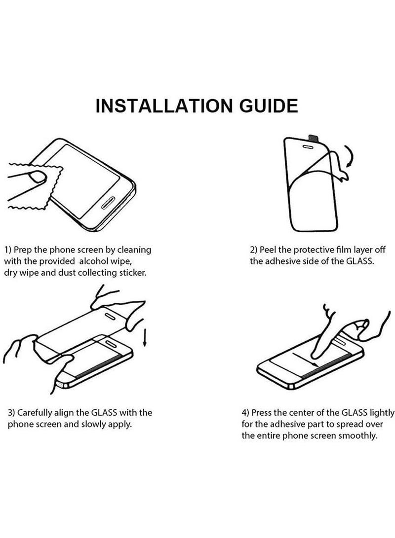 ELTRAZONE Samsung Galaxy A12 / A32 5G Screen Protector Glass Full Glue Tempered Screen Guard Anti-Fingerprints Shatter-Resistant(4 Pack) - Image 5