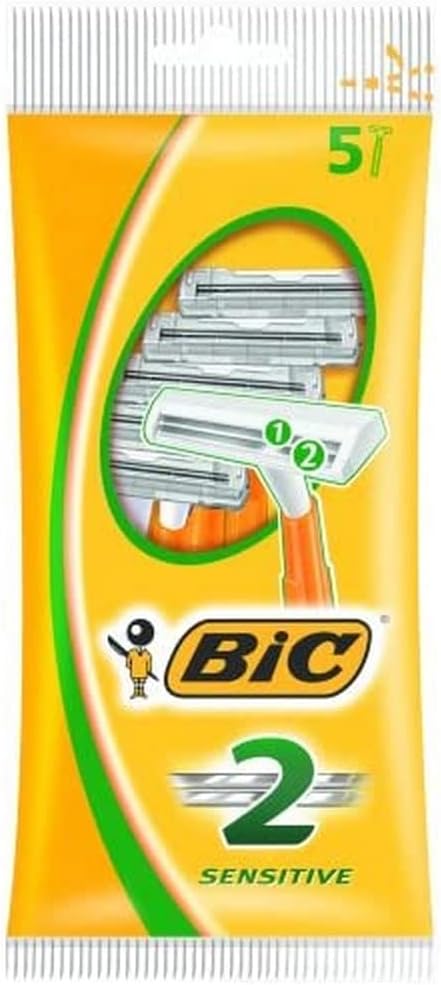 Bic شفرة حلاقة مزدوجة بليد 5 من BIC - عبوة 2