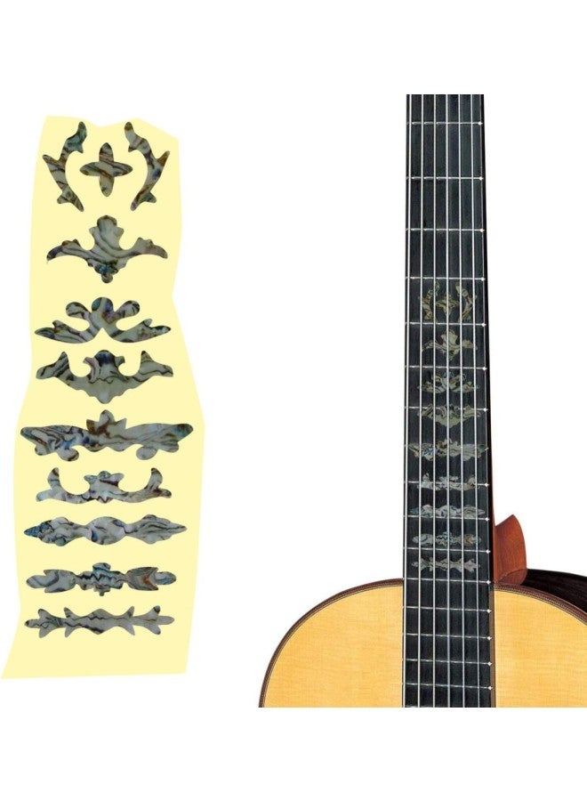 كلاراكو ملصقات لوحة أصابع الجيتار من مادة البولي فينيل كلوريد على شكل زهور، ملصقات لوحة أصابع الجيتار، ملصقات تطعيم لوحة الأصابع، ملصقات منحوتة لأدوات الجيتار الموسيقية