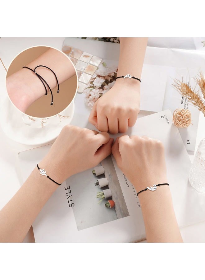 Tarsus Friendship Bracelets for 3, BFF Best Friend Bracelet for 3 Matching Jewelry Birthday Christmas Galentines Day Gifts for Women Girls - Image 2