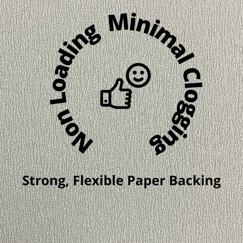 Color Zebra Grit 320 Non Loading White Sand Paper Pack Of 10 Sheet Strong Flexible Paper Backing use on Paint Sealer and Primer - Image 3
