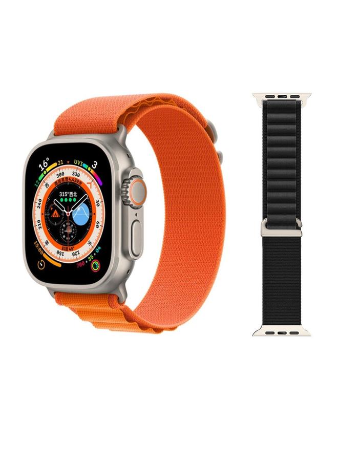 بروماس ساعة ذكية للغاية مع حزامين قابلين للتبديل (أسود وبرتقالي) - Image 2