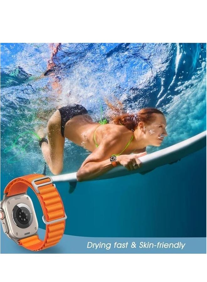 بروماس ساعة ذكية للغاية مع حزامين قابلين للتبديل (أسود وبرتقالي) - Image 5