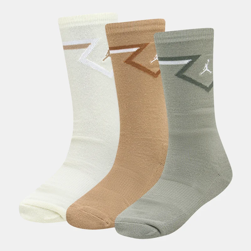 Jordan Multi-Colour Kids' Diamond Crew Socks (3 Pairs)  | Best Price UAE