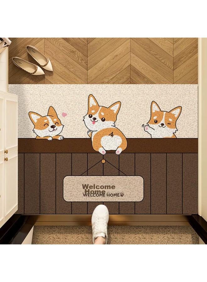 Yishang Entrance Door Mat, Home Use Doormat, Non-slip, Loop Pile, Dirt-resistant, Foot Mat, Cuttable Pvc Outdoor Carpet - Image 2