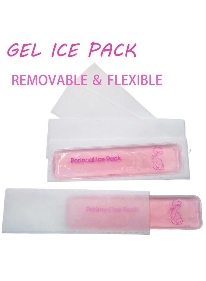 coldchill Reusable Perineal Ice Packs for Postpartum & Hemorrhoid Pain Relief, Hot & Cold Pack for Women After Pregnancy. 2 Ice Pack and 3 Non-Woven Cover, Pink - Image 3