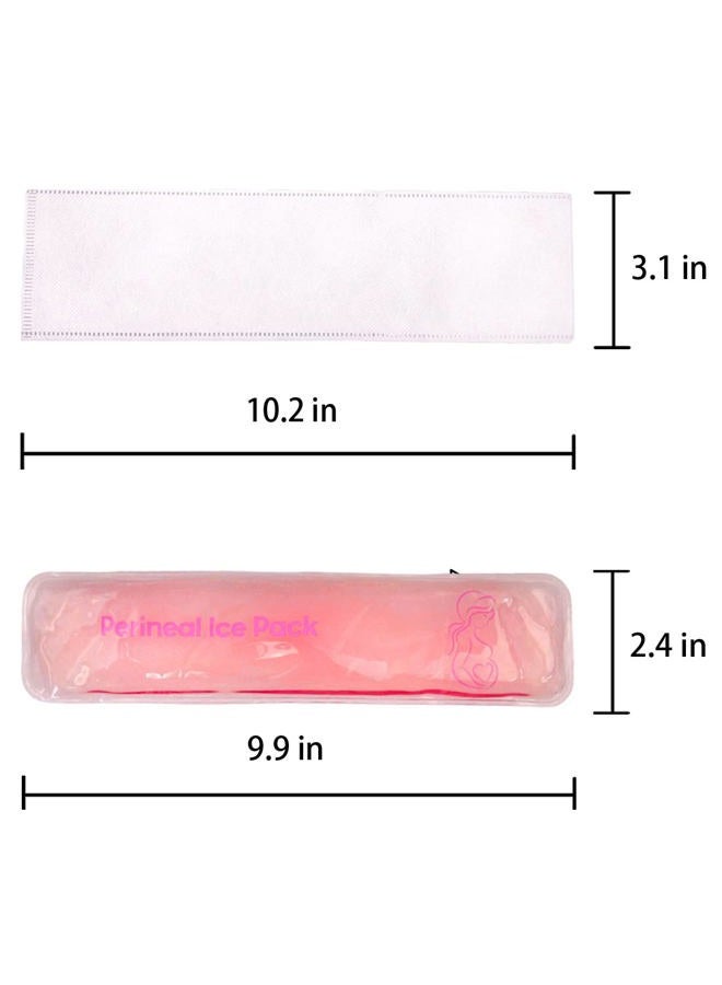 coldchill Reusable Perineal Ice Packs for Postpartum & Hemorrhoid Pain Relief, Hot & Cold Pack for Women After Pregnancy. 2 Ice Pack and 3 Non-Woven Cover, Pink - Image 2