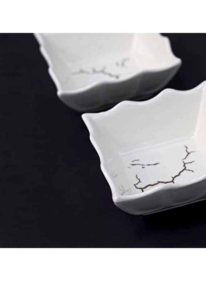 AKDC Ceramic Snack Dish Set of 3 Pieces Whiteware Crème Ramekins Dishes Oven  - Image 5