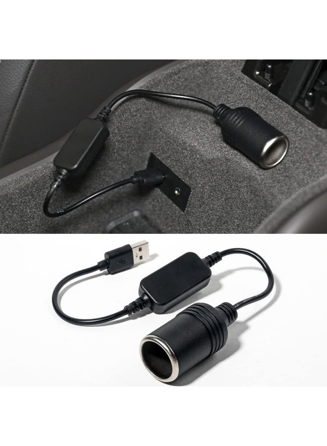 دينكس كابل محول طاقة USB إلى 12 فولت من DENX، مقبس أنثى، كابل طاقة USB، محول رفع الجهد من 5 فولت إلى 12 فولت، ملحقات السيارة، كاميرا لوحة القيادة، نظام تحديد المواقع العالمي (GPS)، مروحة السيارة، مضخة هواء، مصباح LED، شاحن DX905 - Image 4