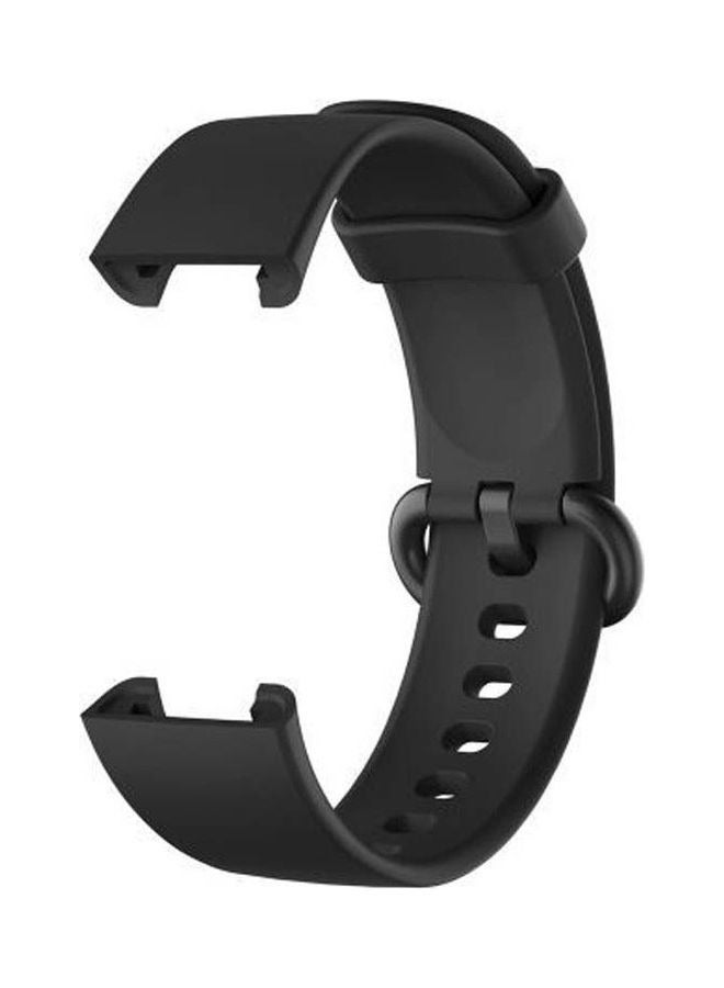 Xiaomi Mi Watch Lite Soft Silicone Replacement Strap With Amazing Design - Black