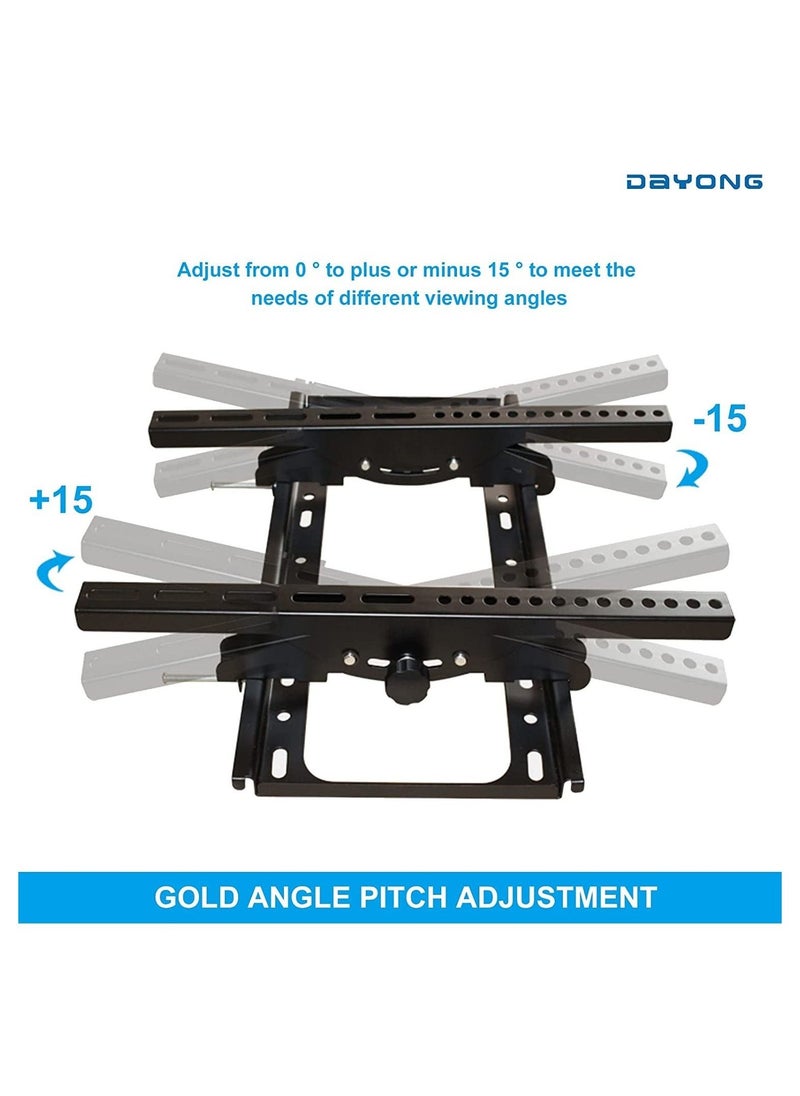 Tilt TV Wall Mount,Wall Mount TV Bracket for 26-75 inch TVs Holds up to 50kg, Low Profile Tilting TV Mount with Level Adjustment,Max VESA 600x400mm - Image 3